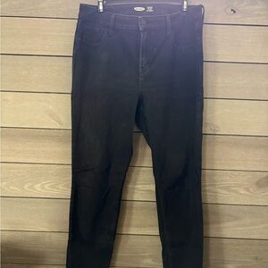 Old Navy Rockstar Super Skinny 24/7 Sculpt High Rise Black Jeans for Women